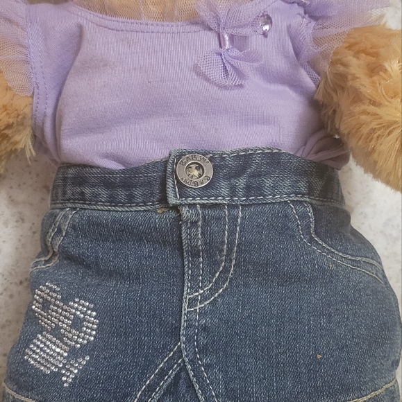 Build a Bear, light tan Bear with clothing & Shoes - Picture 4 of 7